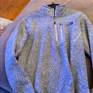 North face three quarter pullover
